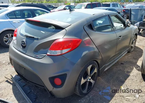 2013 Hyundai Veloster Turbo W/Black из США, поврежденный, VIN KMHTC6AE9DU117443